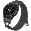 Milanese Band for Garmin Fenix 8 47mm/Fenix 7 Pro/Instinct 2 Electroplated Stainless Steel Magnetic Watch Strap with X-Shaped Connector