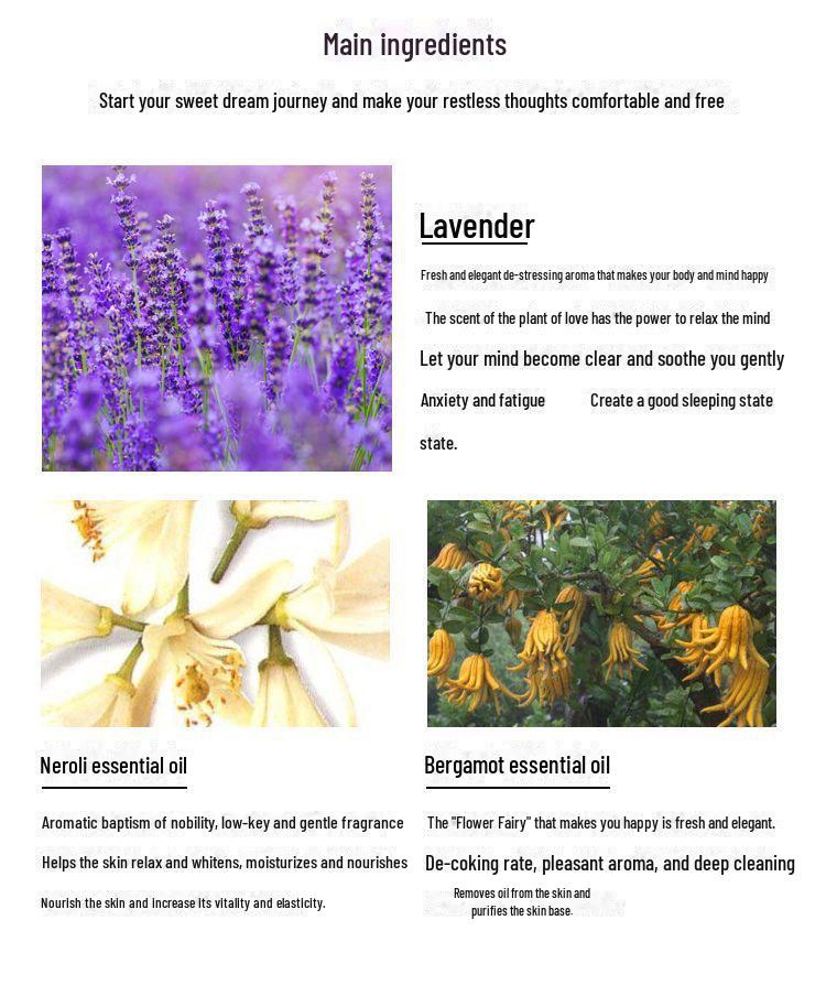 Ароматный тайский ночной крем с лавандой - успокаивающее эфирное масло для снятия стресса