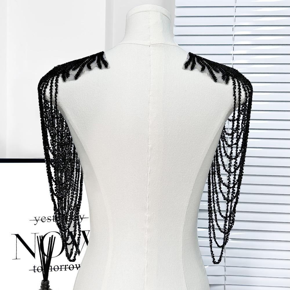 1PC Unisex Party Costume Epaulettes Glittering Shoulder Wrap Epaulet Stage Performances