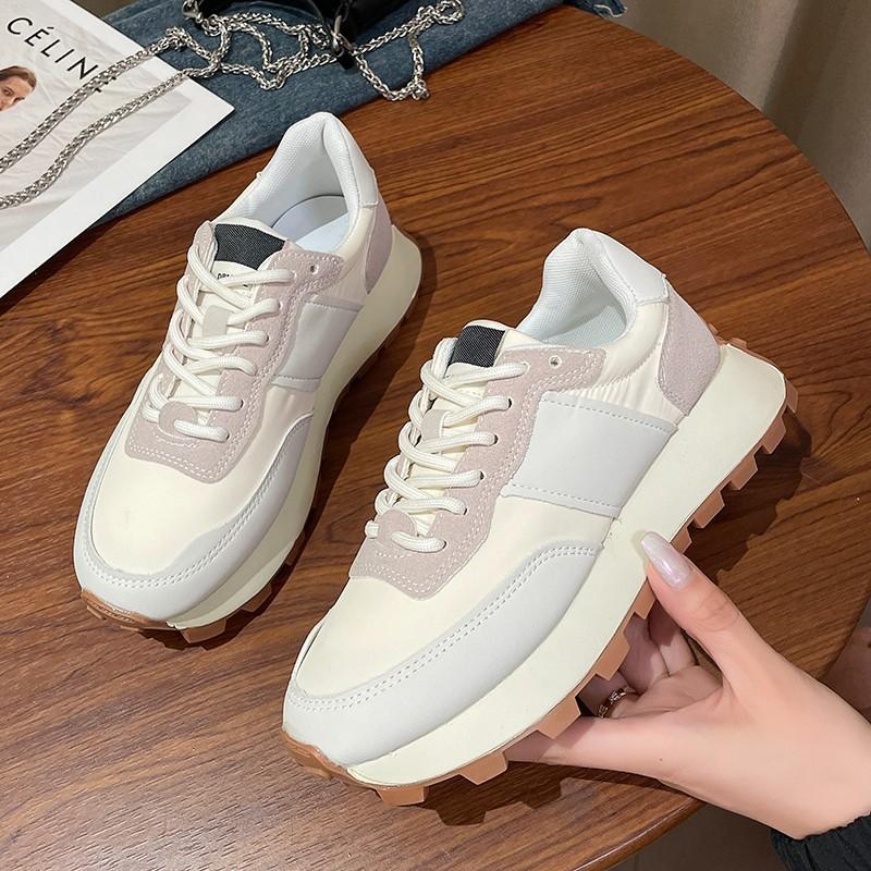 Женские туфли Forrest Gump 2024 года, новые осенние спортивные туфли на платформе, тонкие, легкие, с мягкой подошвой, дышащие, повседневные туфли для пап