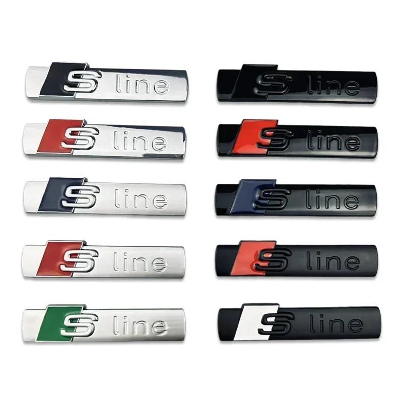 2026 for 4YTFG 7.2cm Metal Car Badge Refitting Emblem Sline A6 A3 A4 A5 A8 S3 S4 S5 S6 S7 S8 SQ5 SQ7 Q5 Q7 Q8 RS3 RS4 RS5 3d Sticker