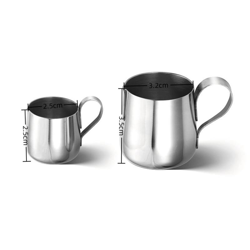 12.5/30Ml Mini Coffee Milk Frothing Jug Latte Art Milk Frother Pitcher Stainless Steel Measurement Jug Pot Coffee Accessorie