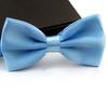 Men Bow Tie Detachable Design Adjustable Fit Solid Color Formal Bow Tie