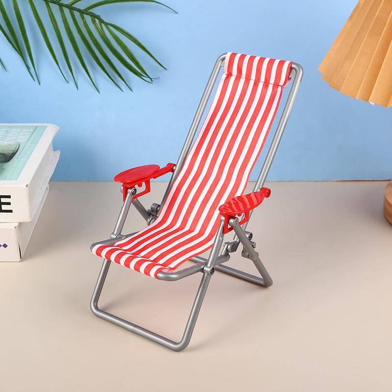1/6 кукольный домик Мини складной пляжный стул модель кукольный домик на открытом воздухе повседневный откидывающийся стул кукольный дом мебель украшения