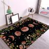 Luxury Sun Moon Floral Printed Carpet LivingRoom Bedroom Entrance Door Mat Sofa Large Rugs Birthday Christmas Thanksgiving Gifts