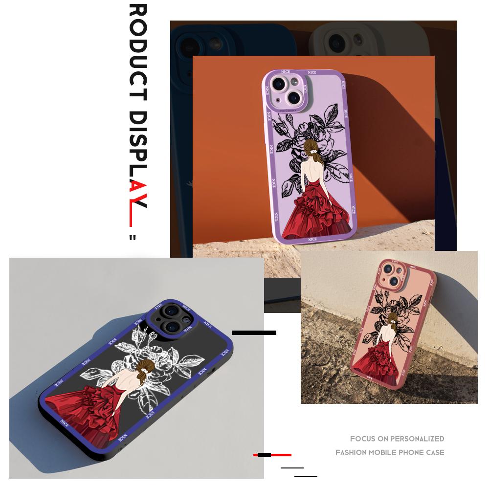 Чехол для телефона Мягкий резиновый корпус из ТПУ для мобильного телефона Полное покрытие Защита камеры Дизайн Противоударный чехол для Vivo