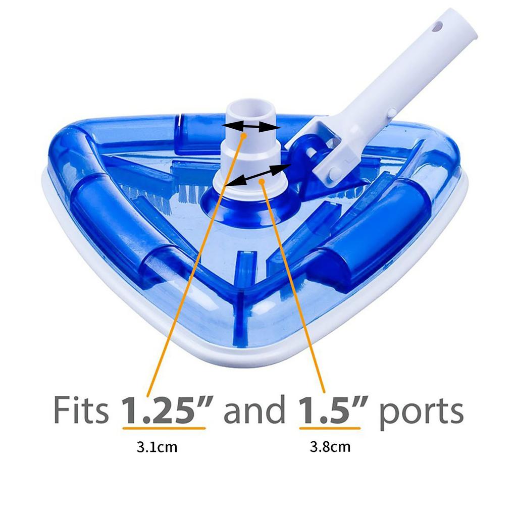 Насадка для пылесоса для бассейна Прозрачные треугольные виниловые пылесосы для бассейна