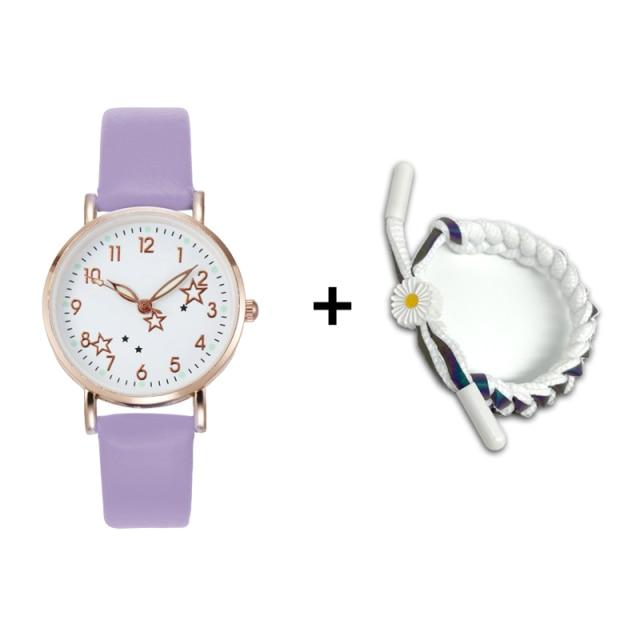 New Watch Women Simple Classic Fashion Small Dial Women's Watches Leather Strap Quartz Clock Wrist Watches Gift