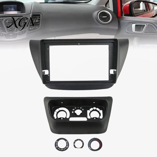 Double Din Fascia 9 Inch Car Radio Dash Kit for Lancer IX 2006, Navigation ABS Plastic Faceplate Installation Panel, Center Console Replacement Frame