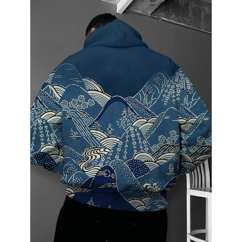 2024 Autumn And Winter American Retro Men's Hoodie Trendy Casual Sports Daily Sweatshirt Hoodie Pattern New Autumn And Winter