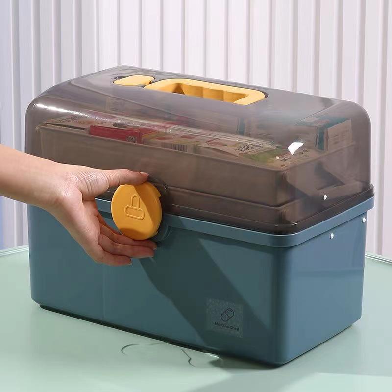 Набор многослойных коробок для хранения лекарств большой емкости