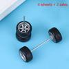 1/64 Wheels For Hotwheels With Rubber Tire Model Model Car Modified Parts Toys