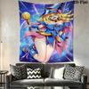 Yu-Gi-Oh! Wall Tapestry Aesthetic Wall Hanging Printed Fabric Blanket Decorative Tapestries for Bedroom Living Room Home Decor