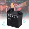 Tickas Mini Guitar Amplifier, 5W Mini Guitar Amplifier with 3.5mm and 6.35mm Inputs, 1/4-Inch Output, Speaker, Volume, Tone, and Overdrive Adjustments