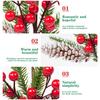 Cross-Border Hot Sale In-Stock Artificial Holly Berry Flowers for Arranging and Decorating