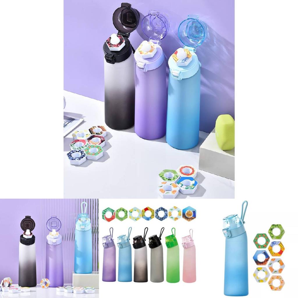 Stylish Tritan Infused Flavor Water Cup With Seven Unique Aroma Rings For Refreshing Drinks