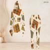 Women Plus Size Hooded Long Sleeve Abstract Print High Low Top Fitted Pants Two Piece Set