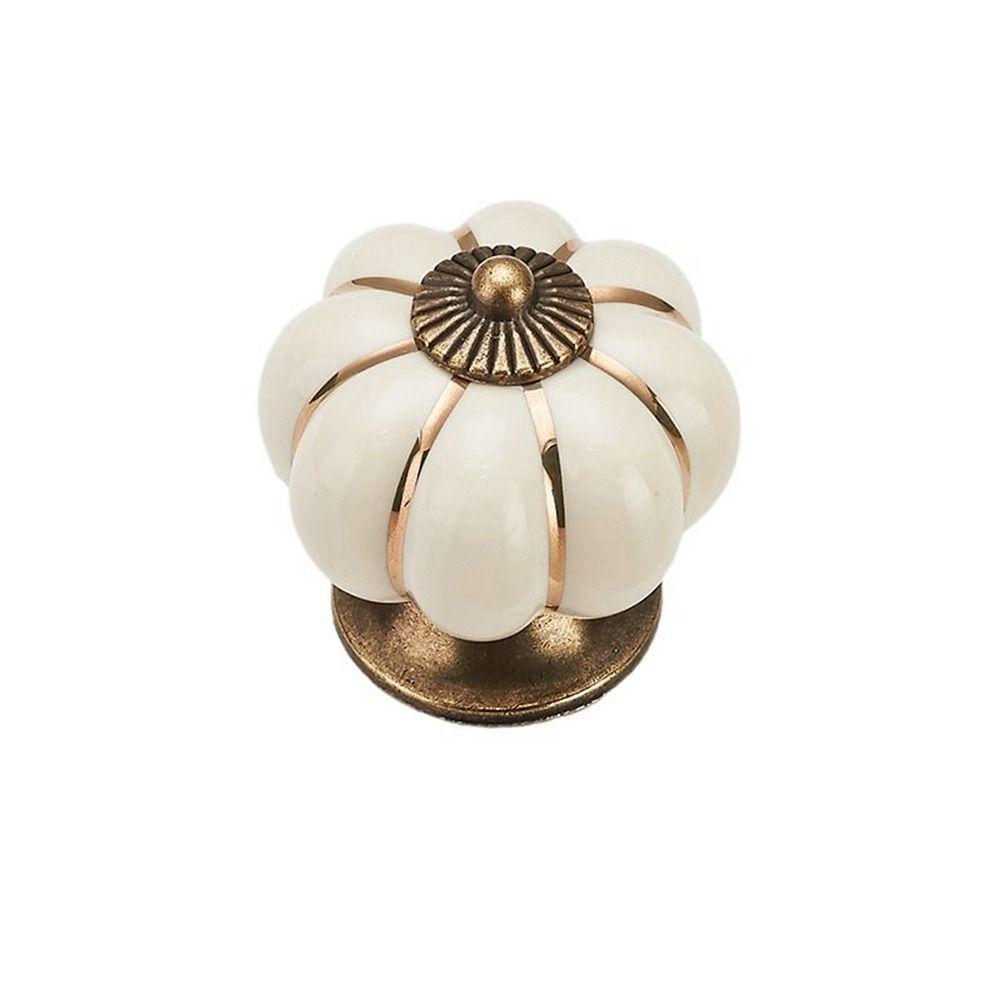 Colorful Furniture Single Hole With Screws Pumpkin Door Knob Drawer Pull Drawer Knob Door Handle