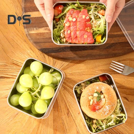 Ланч-бокс из нержавеющей стали, коробка для пикника, бенто, большая емкость, портативный контейнер для обеда для домашнего офиса, школы