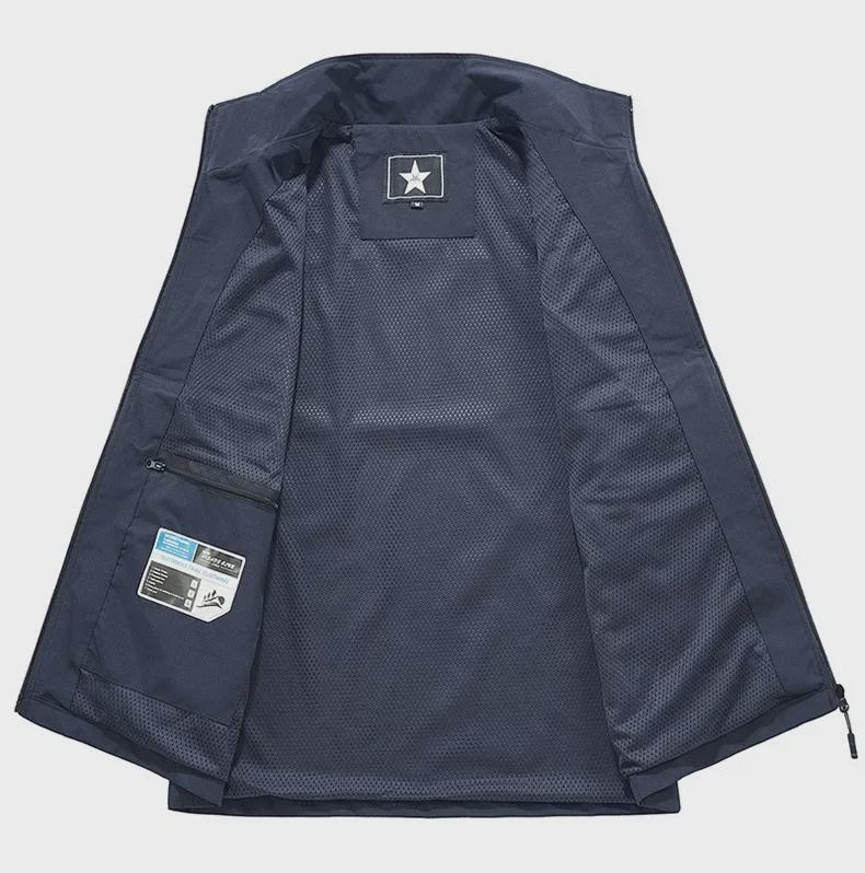 Мужской жилет для фотосъемки на открытом воздухе – повседневный, легкий, однотонный, для весны и осени