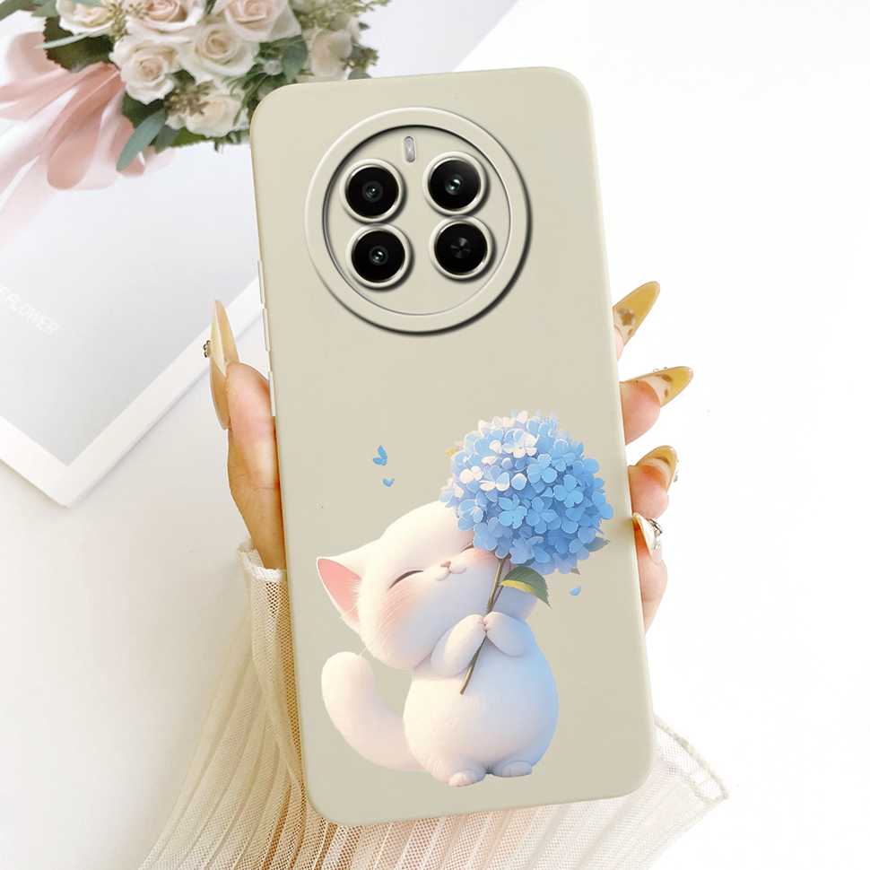 Чехол для Realme 12 Pro 5G, цветная цветочная задняя крышка, мягкий силиконовый чехол для телефона для Realme 12 Realme12 Pro RMX3842 Сумки Coque Capa