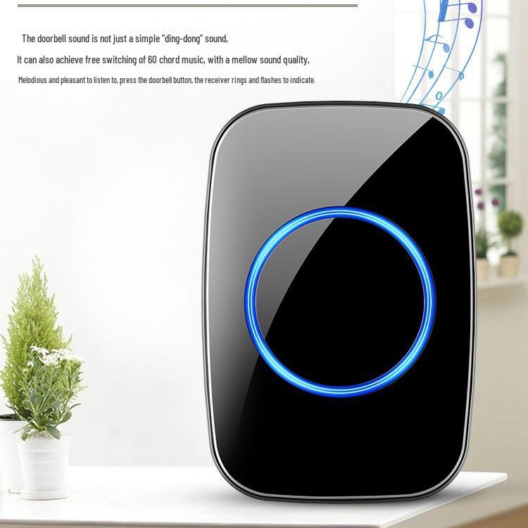 Smart Wireless Flashing Doorbell with AC Power and Music