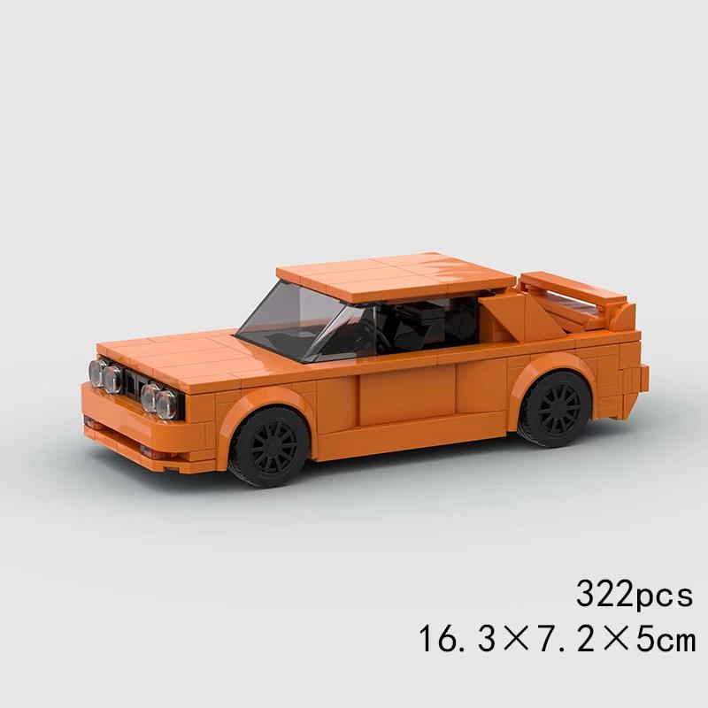 Скоростной кабриолет MOC Автомобиль Супергонка Техническое транспортное средство Модель Строительный блок Гоночный Раллийный Спортивный Кирпич Рождественский Подарок Игрушка Город