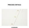 LILY collar solid color seven quarter sleeved shirt for women