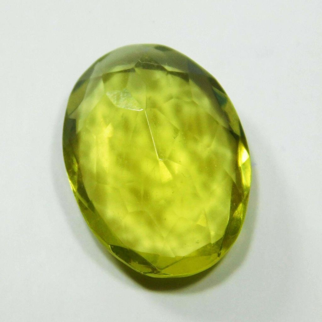AA++ Danburite Gemstone Yellow Oval Shape 6.40 Ct