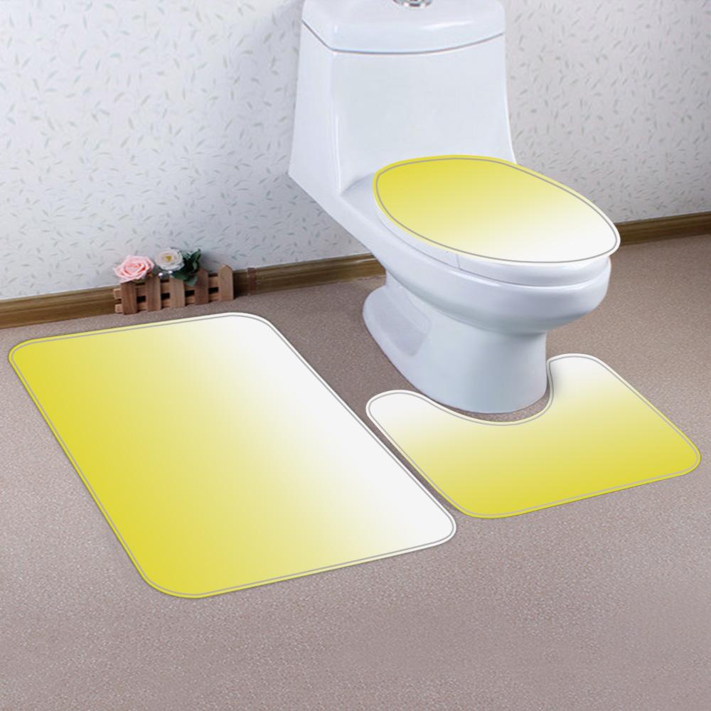 1/4 Градиент Геометрия шторы для душа, Украшение сиденья унитаза, Штора для душа с ковриком и крышкой унитаза, 12 крючков 70,8x70,8 дюйма