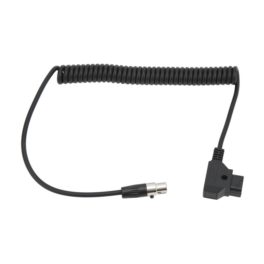 D TAP Male to 4 Pin Mini XLR адаптер спиральный кабель питания для TVlogic Monitor шнур питания 12 В