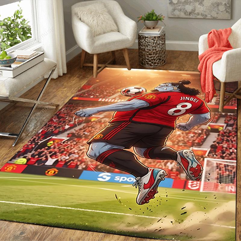 1pc Superhero Football Match Rug, Office Carpet Indoor Outdoor Entrance Doormat, Non-Slip Soft And Comfortable, Living Room. Q7140104
