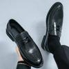 Non-Slip Leather Loafers All-match Business Shoes Vintage Men Casual Shoes New Brand Flats Outdoor for Men Lazy Footwear
