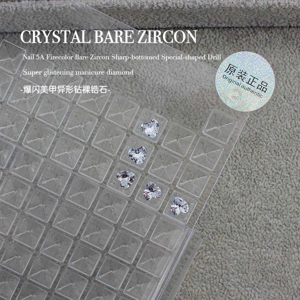 Вспышка Мини Маленький Голый Цирконий Кончик Нижний Куча Бриллиантовый Инопланетный Камень Сахарный Голубиный Яйцо Капля Воды Дизайн Ногтей Конский Глаз Украшения Для Ногтей