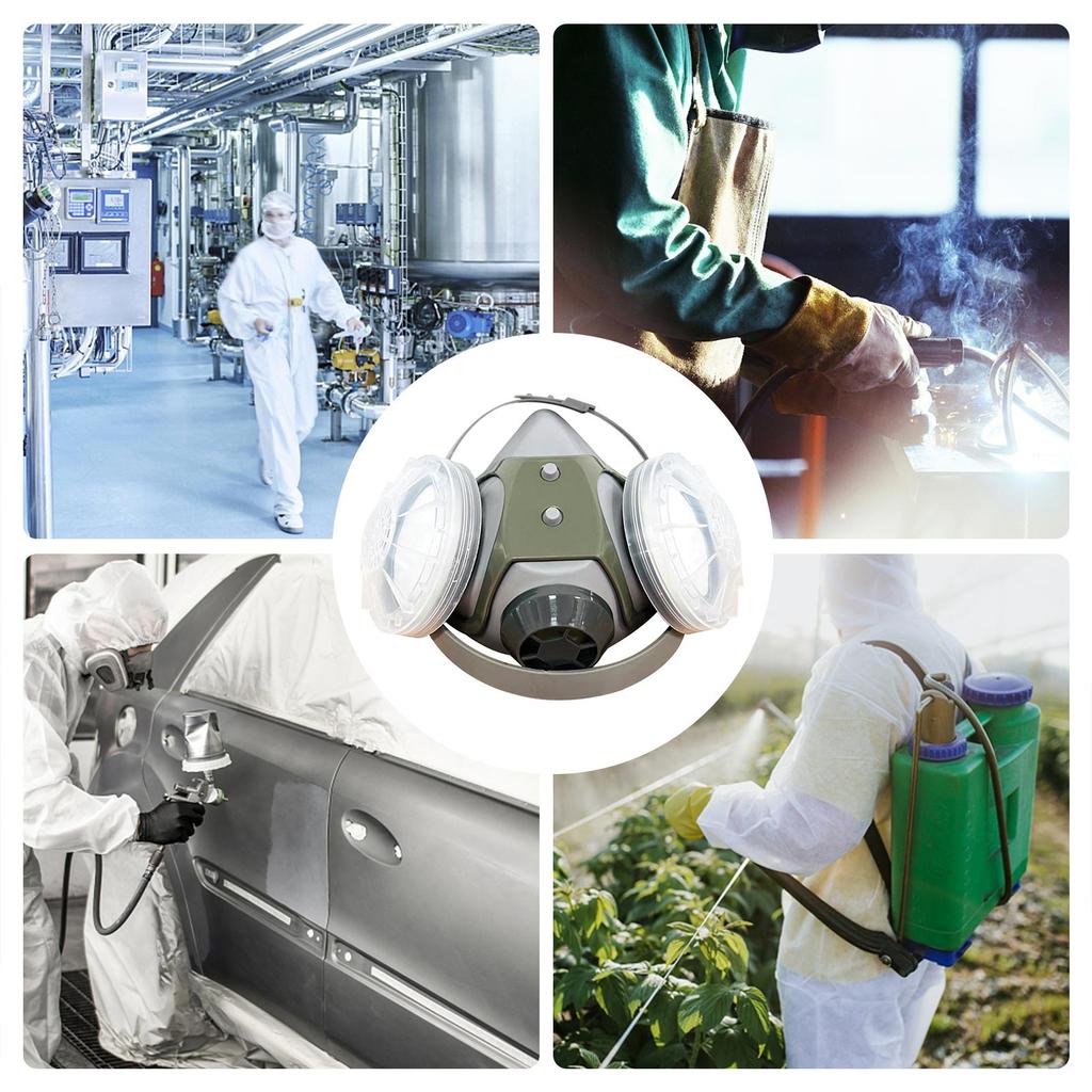 Многоразовый респиратор Половина лицевой маски Противогаз Респираторы для защиты дыхания