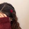 2 ШТУКИ Бархатные Зажимы-Ленты - Праздничные Заколки для Волос для Женщин, Изящные Заколки-Щелчки 'Принцесса', Очаровательный Простой Набор Украшений для Волос