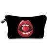 Женская косметичка с принтом губ для организации туалетных принадлежностей, дорожный чехол для хранения 6382