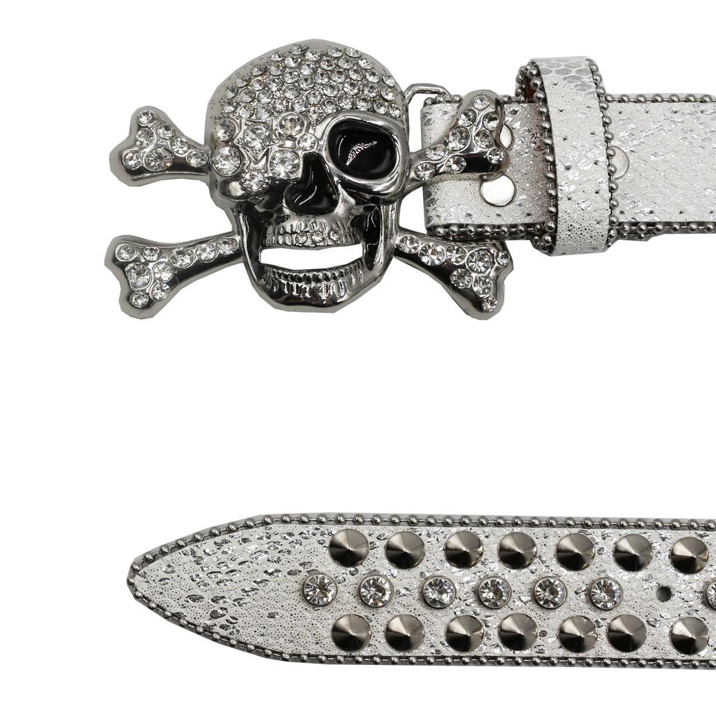 Пояс со стразами для мужчин и женщин, инкрустированный модным и универсальным хип-хоп панк-персоналити рок-трендовым поясом для мужчин и женщин