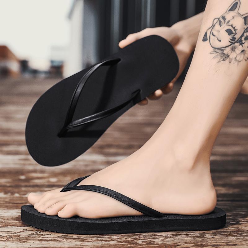 Вьетнамские шлепанцы мужские с кожаной поверхностью типа пинч, для внешней торговли, очень большого размера 50, простые парные тапочки