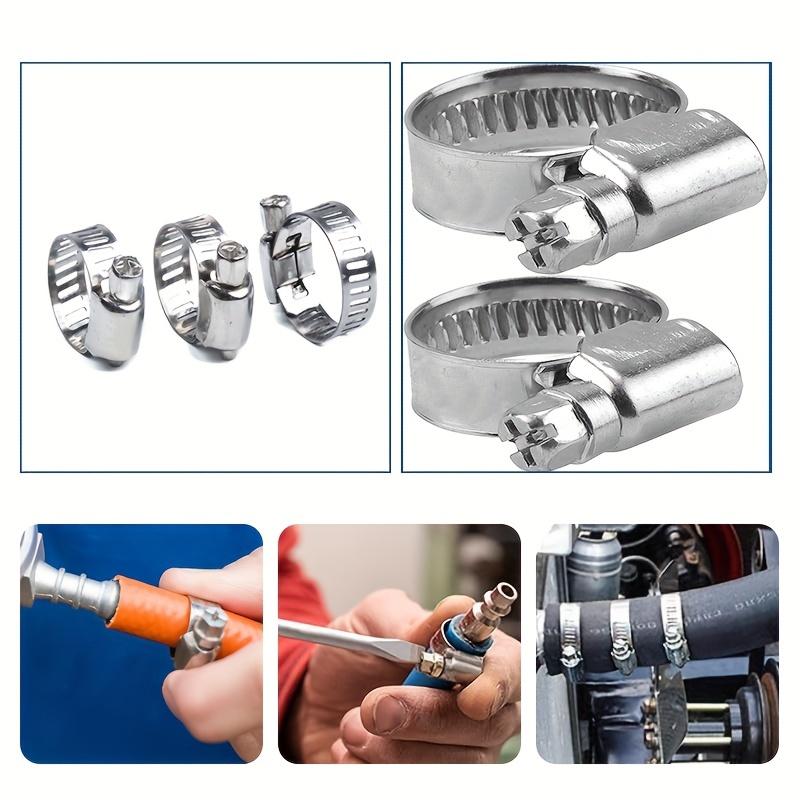 Набор из 40 хомутов из нержавеющей стали 1/4'' - 1-1/8'' для труб, интеркулеров, сантехники, труб и топливных линий