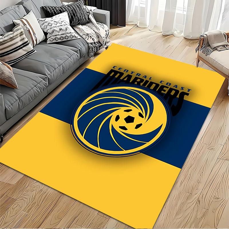 Central Coast Mariners Logo Carpet suitable as a non-slip mat for the living room or bedroom sofa