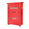 red floor-standing iron 8mm flip-top for 2x 5kg extinguishers