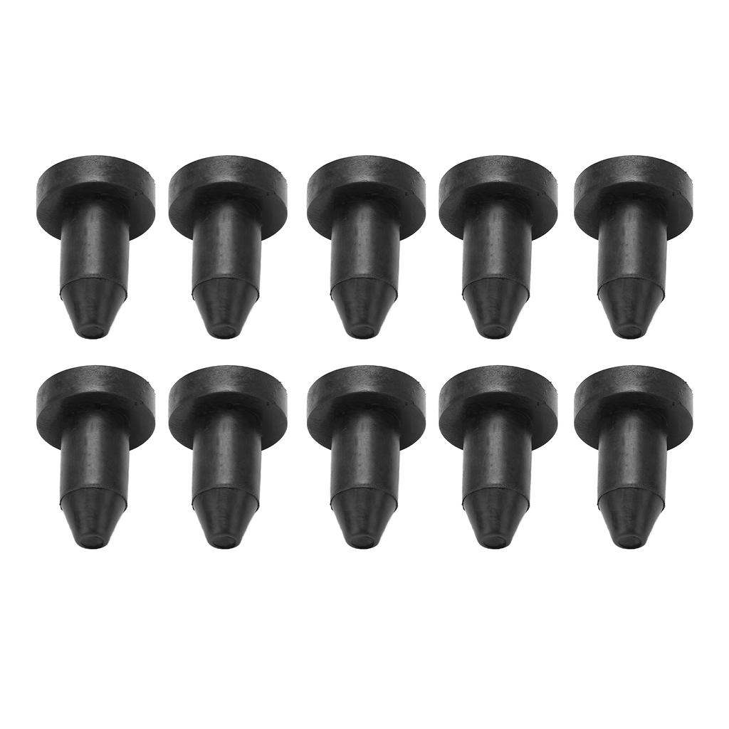 10pcs Kayak Drain Plug Kit Silicone Black 1.25in Length Universal Drain Holes Bung for Fishing Boats
