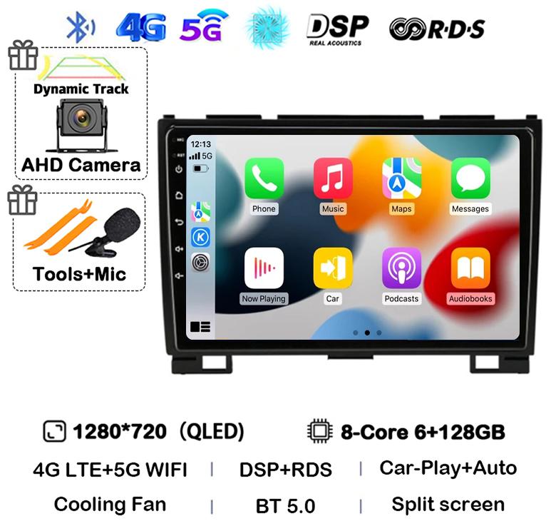 Android 14 Carplay Auto 360 Camera для Great Wall Haval Hover H5 H3 2011-2016 Автомобильный Радио Мультимедийный Плеер GPS Навигация Стерео