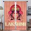 Window Curtain for Room 2 Panel Islam Kitchen Curtains for Camera Shades Partition Home Interior Curtains Halloween Decoration