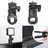 1/4 Screw Mount Mini Fill Light Clip Plastic Video Light Mount Clamp  Photography Accessory