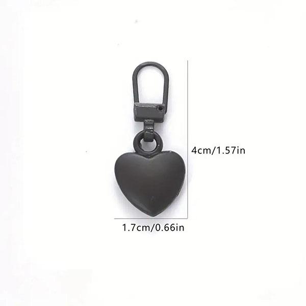 Металлические пуллеры для молний в форме сердца для шитья и ремонта своими руками