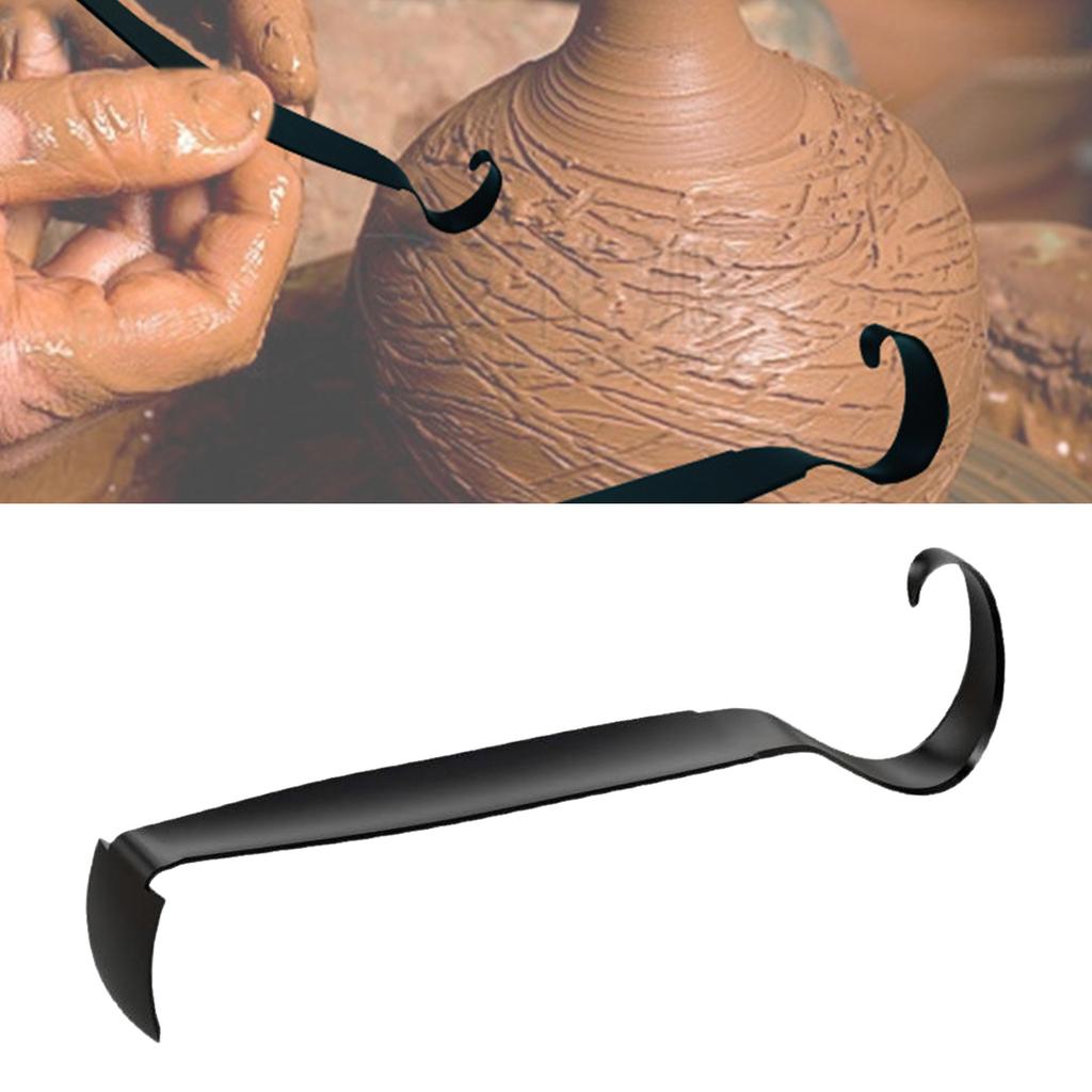 Керамический инструмент для обрезки глины, двухсторонний инструмент для обрезки керамики, простой в использовании заточенный инструмент для гончарного дела