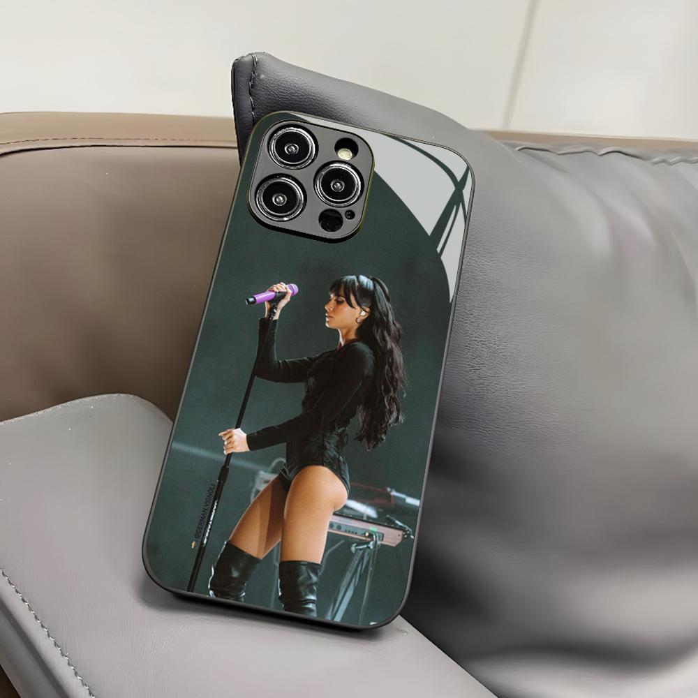 Чехол для телефона Singer A-Aitana Alpha для Iphone 17 Air 16 15 14 12 11 13 Pro Max Mini X Xr Xs Puls Черное Стеклянное Покрытие