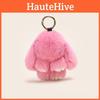 Причудливый кролик, плюшевый меховой брелок, красочный зайчик, подарочный аксессуар для стильных девушек